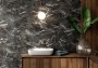 Marblehex Hexagon Marquina Gold Porcelain Floor and Wall Tile 200x240mm